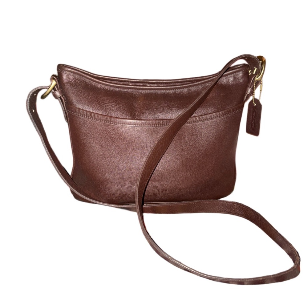 Coach Vintage 1996 Worth Crossbody Bag Mahogany Leather 4143 USA